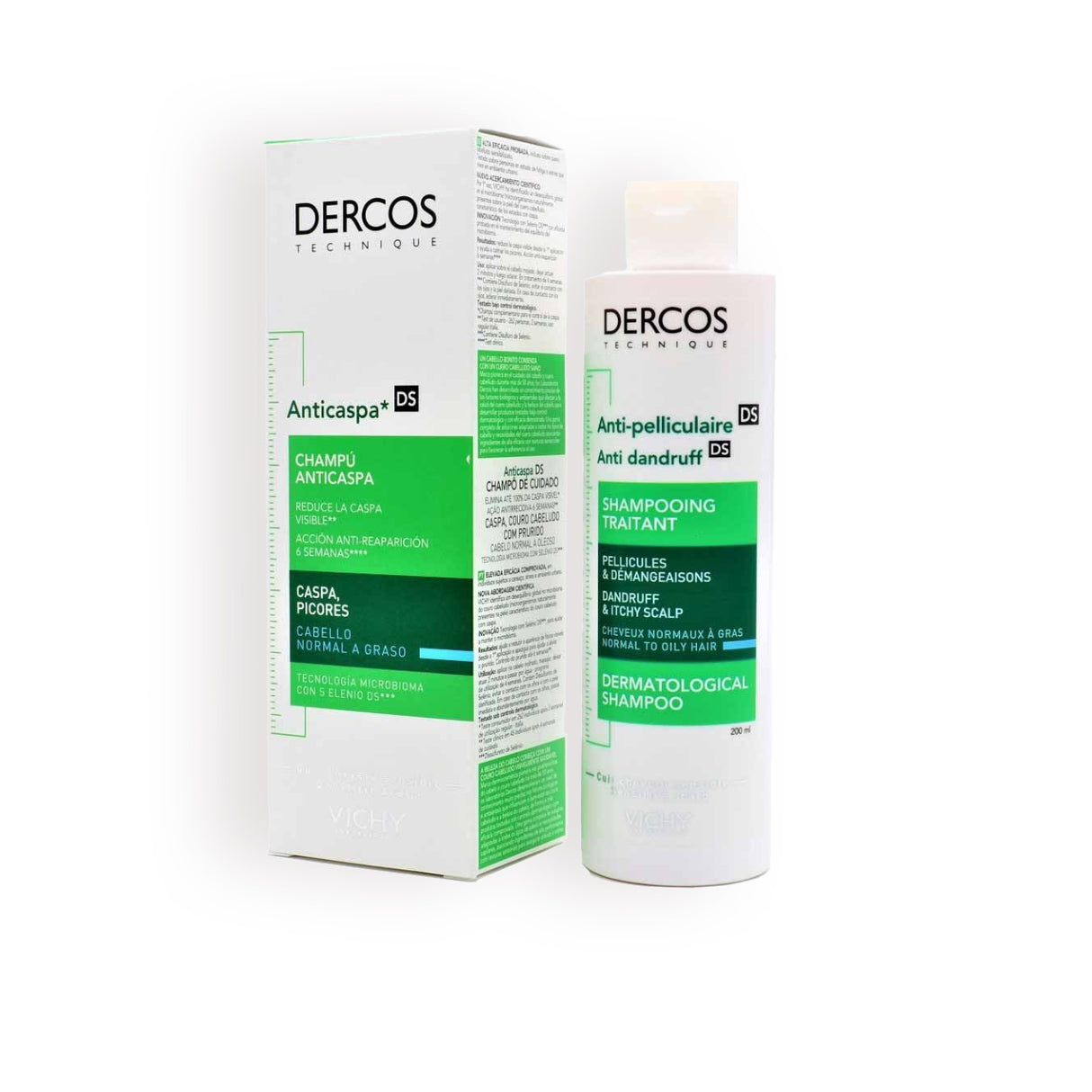 Dercos Sh Caspa Grasa 200 Ml Vichy - 3337871330286