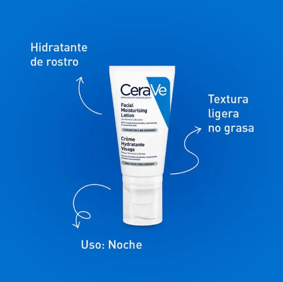 Crema Hidratante Facial 52 Ml Cerave