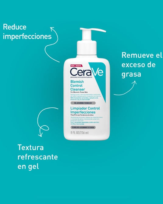Limpiador Control Imperfecciones 236 Ml Cerave