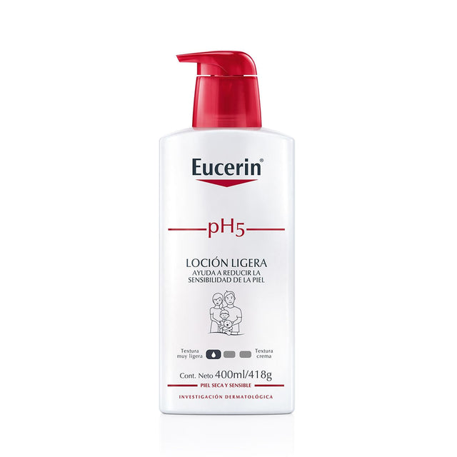 Ph5 Loción Ion Ligera Piel Seca Y Sensible 400 Ml Eucerin