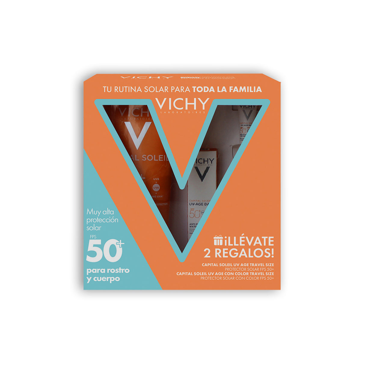 Kit Capital Soleil 50+ Lait 300 Ml + Capital Soleil Uv Age Daily 15 Ml + Capital Soleil Uv Daily 3Ml - 7509552966817