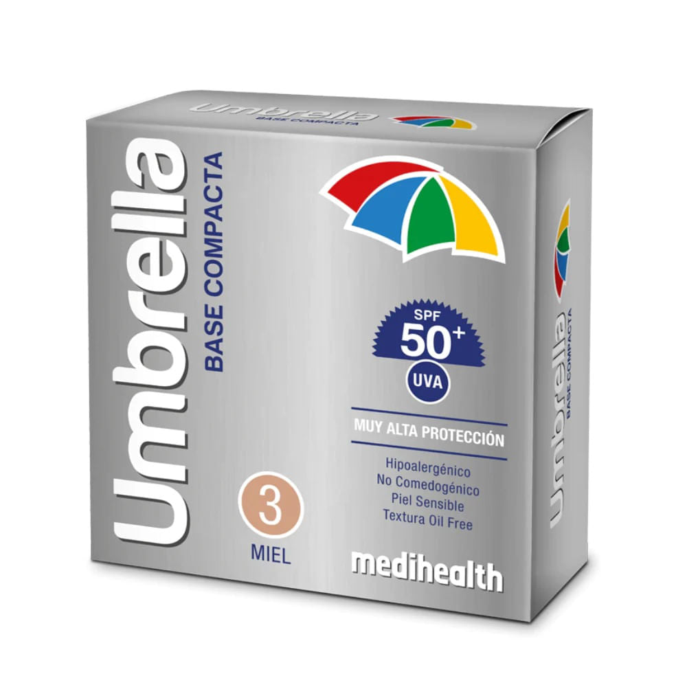 Umbrella Fps50 Compacto Miel 11 Gr Italmex Derma