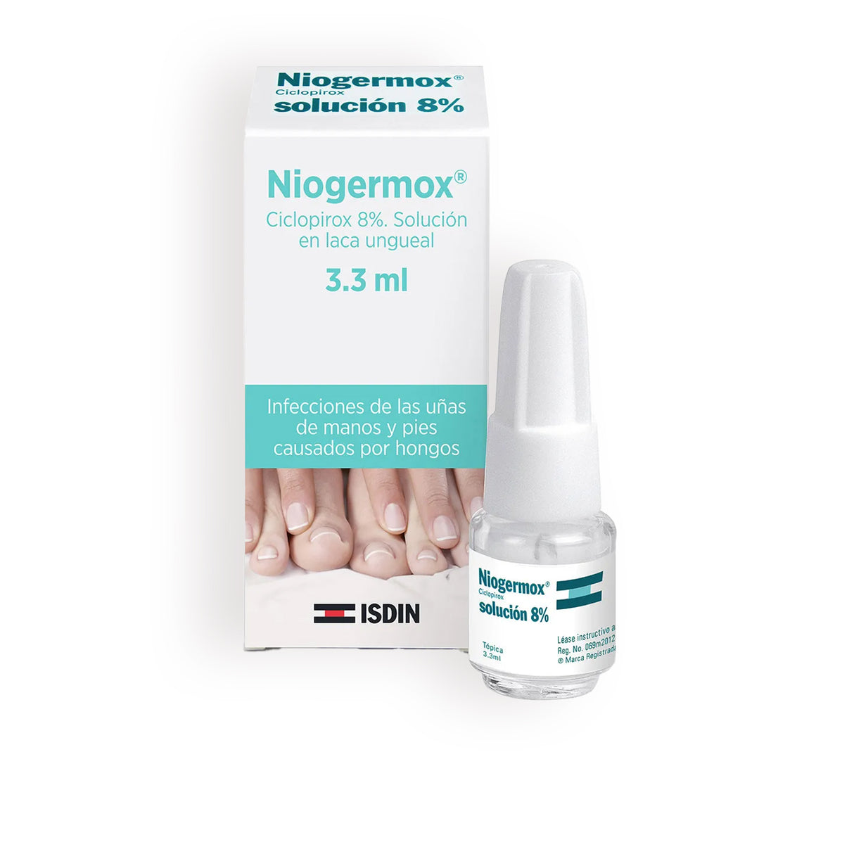 Niogermox 8% Solucion 3.3 Ml Isdin - 8429420050921