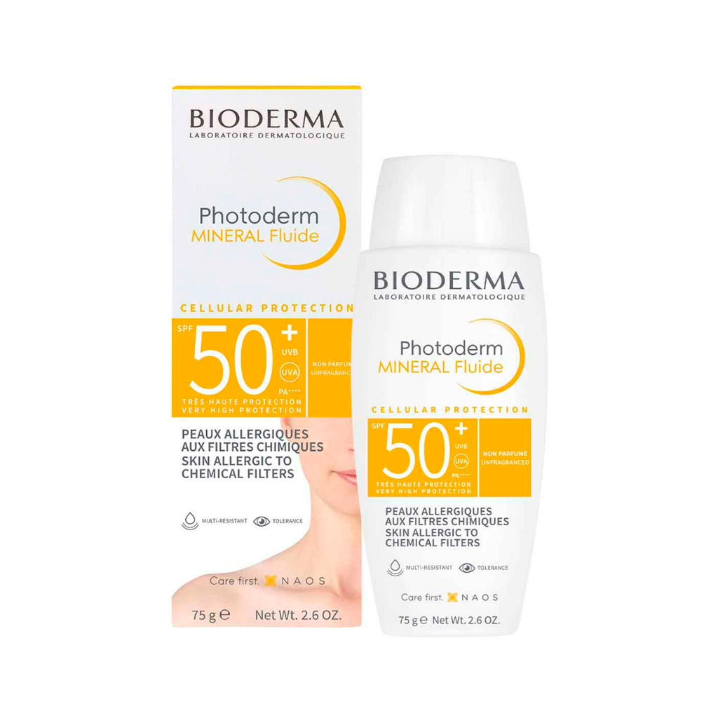 Bloqueador Photoderm Fps50 Mineral Fluido 75 Gr Bioderma 3701129803721