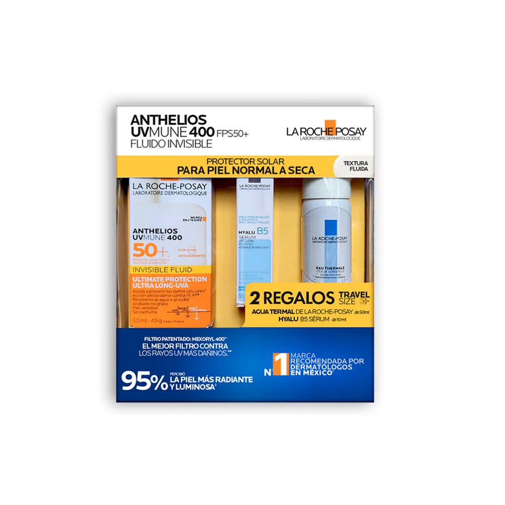 Kit-Anthelios Uv Mune 400Ml + Hyalu B5 Serum 10Ml+Thermal Spring Water 50Ml - 7509552971521