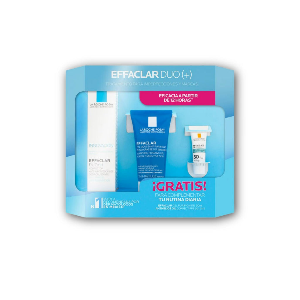 Kit Effaclar Duo +M 40Ml+Effaclar Gel Moussant 50Ml+Anthelios Uvmune 3Ml La Roche Posay 7509552973792 - 1