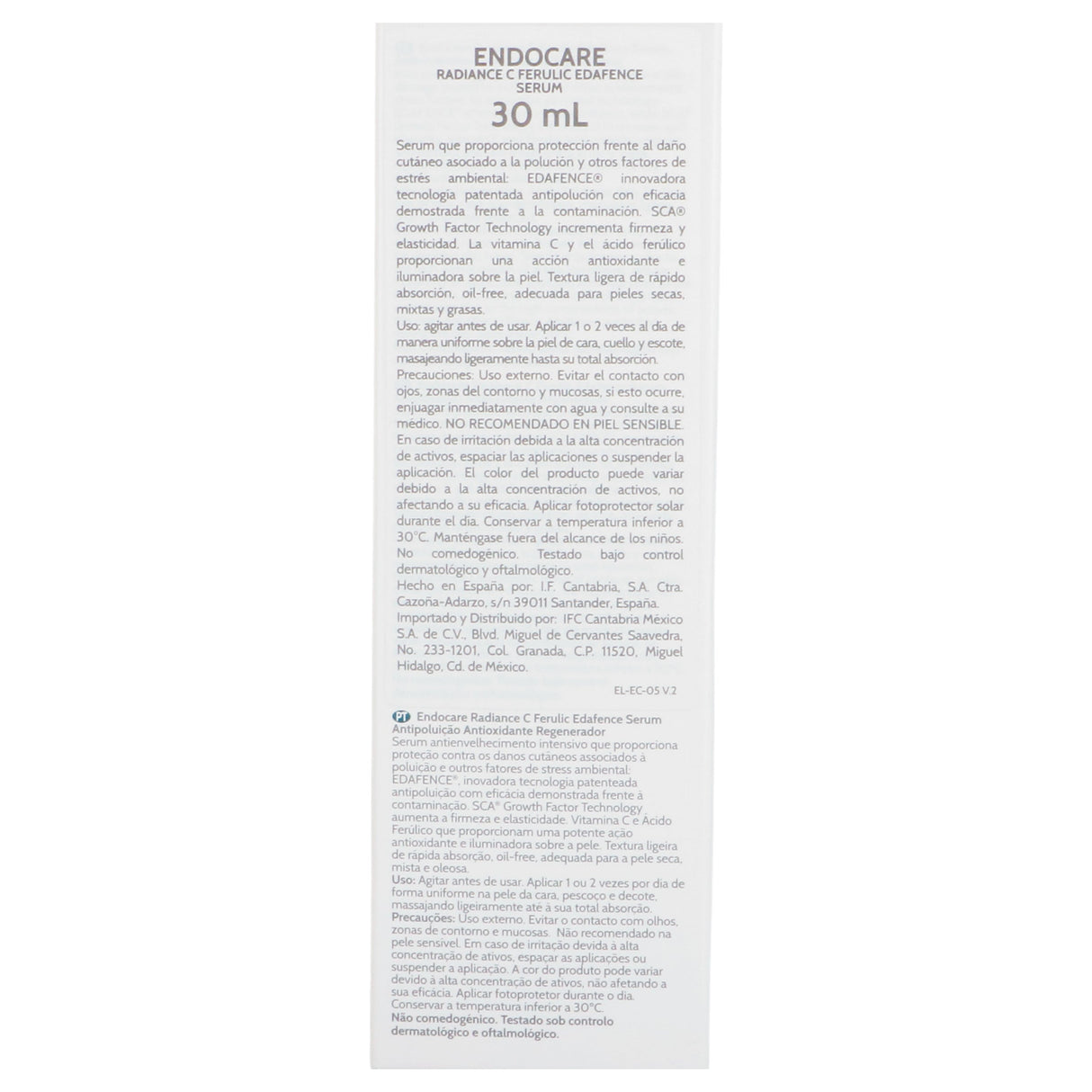 8436574361032-Endocare Radiance C Ferulic Edafence Serum 30 Ml Cantabria-5