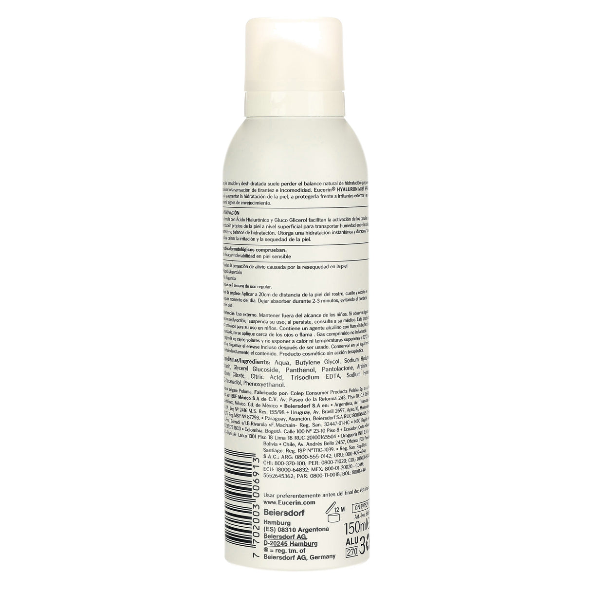 7702003006913-Hyaluron Mist Spray Facial 150 Ml Eucerin-7
