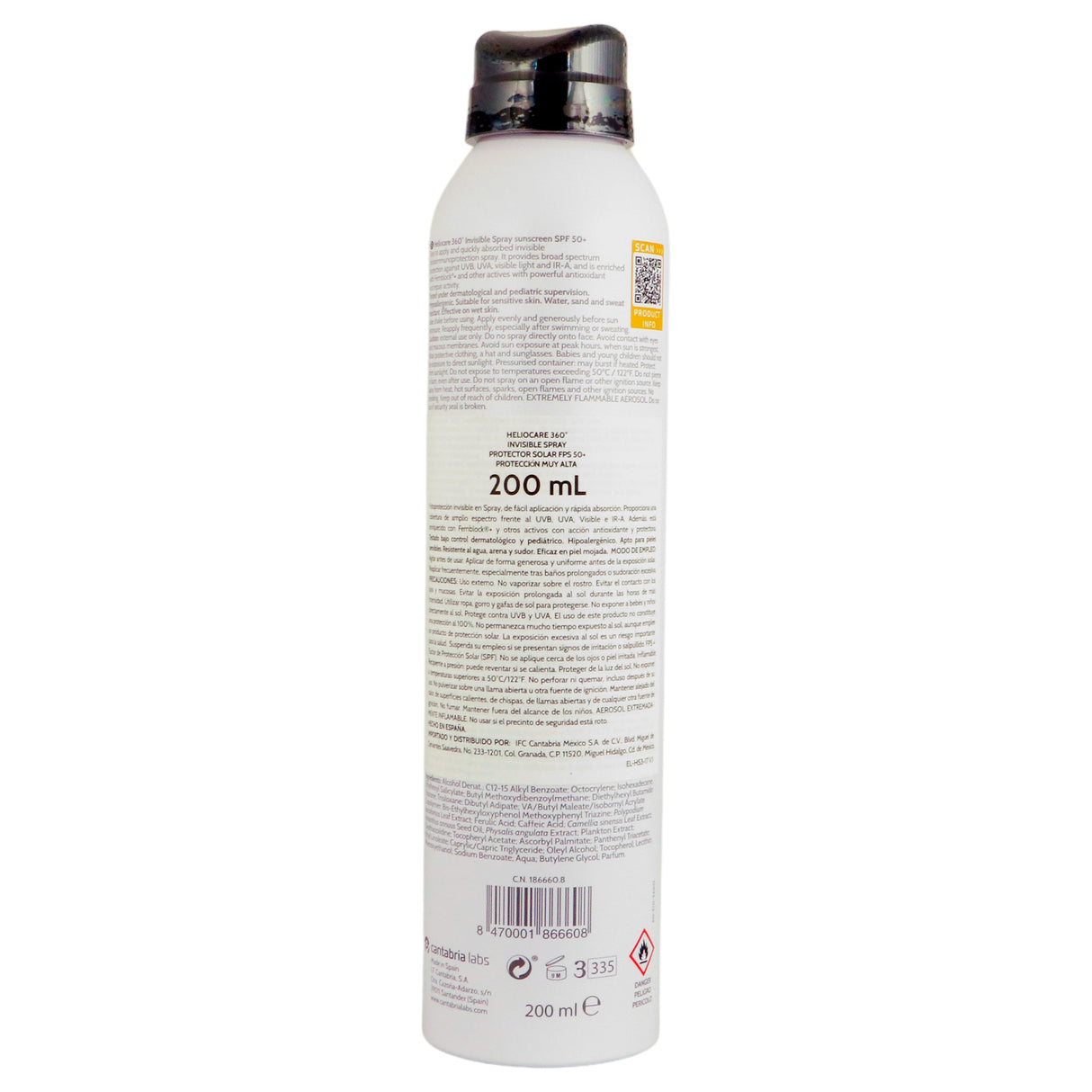 8470001866608-Heliocare 360 Invisble Spray 200 Ml Cantabria-7