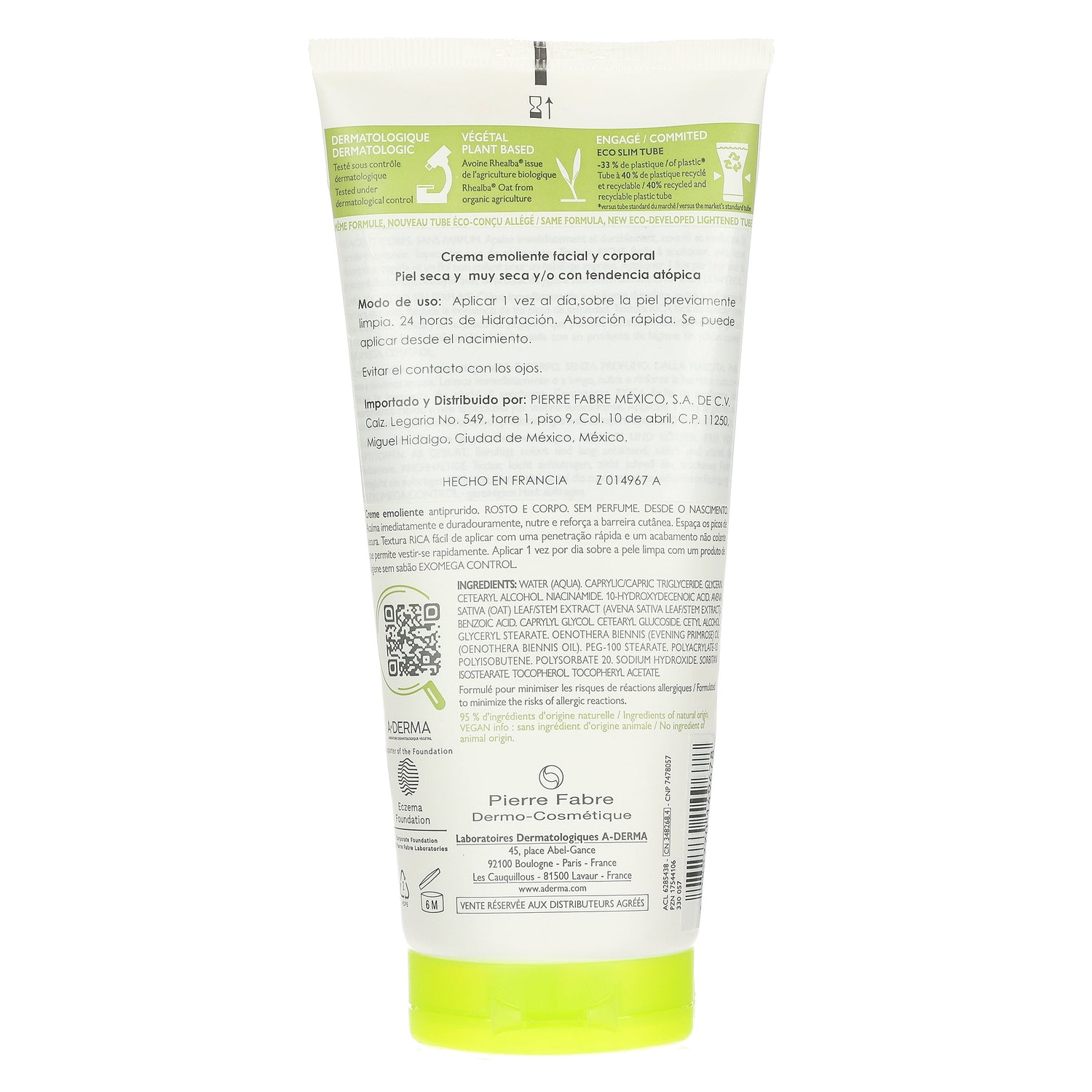 3282770149678-Exomega Control Crema 200 Ml Aderma-7