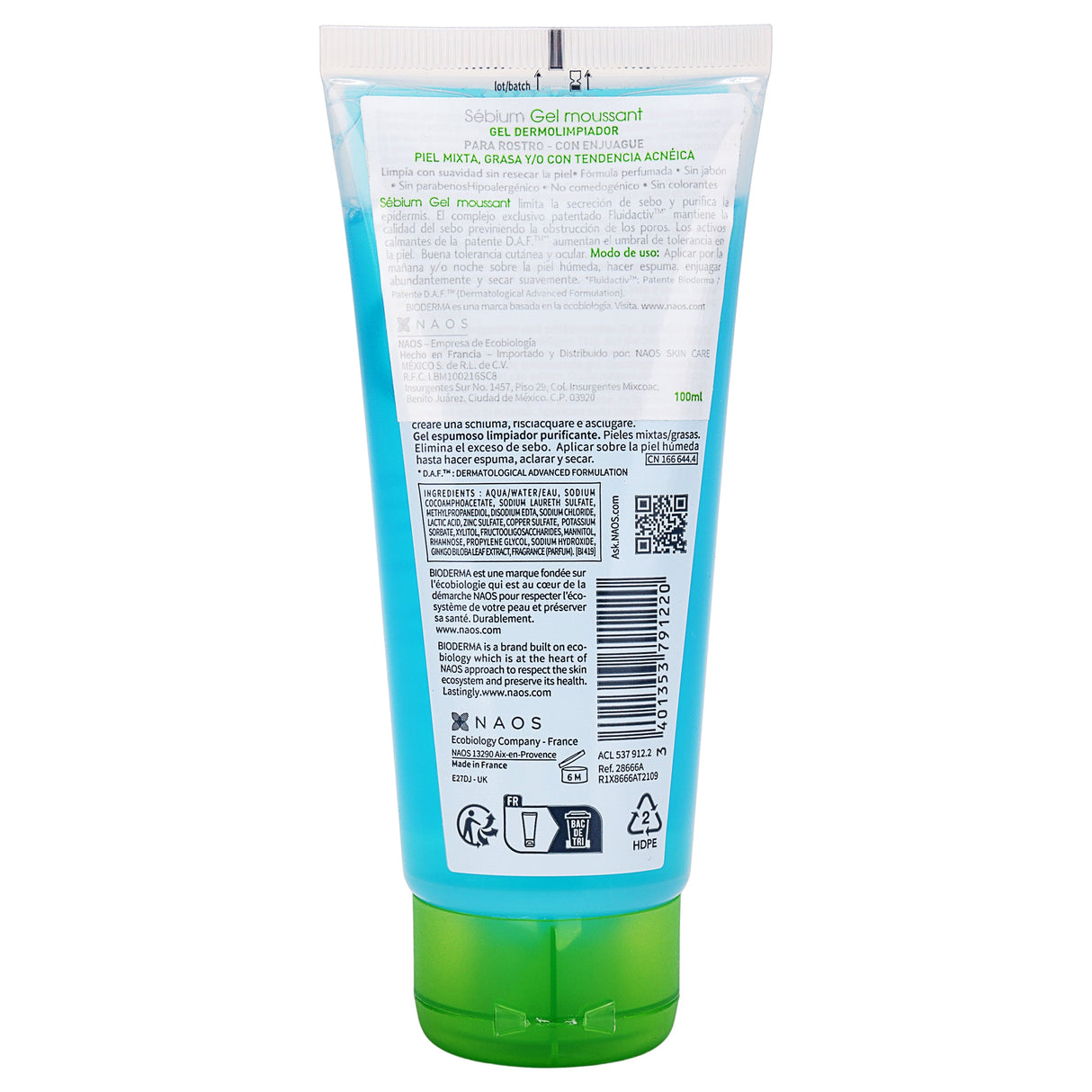 3401353791220-Sebium Gel Moussant 100 Ml Bioderma-7