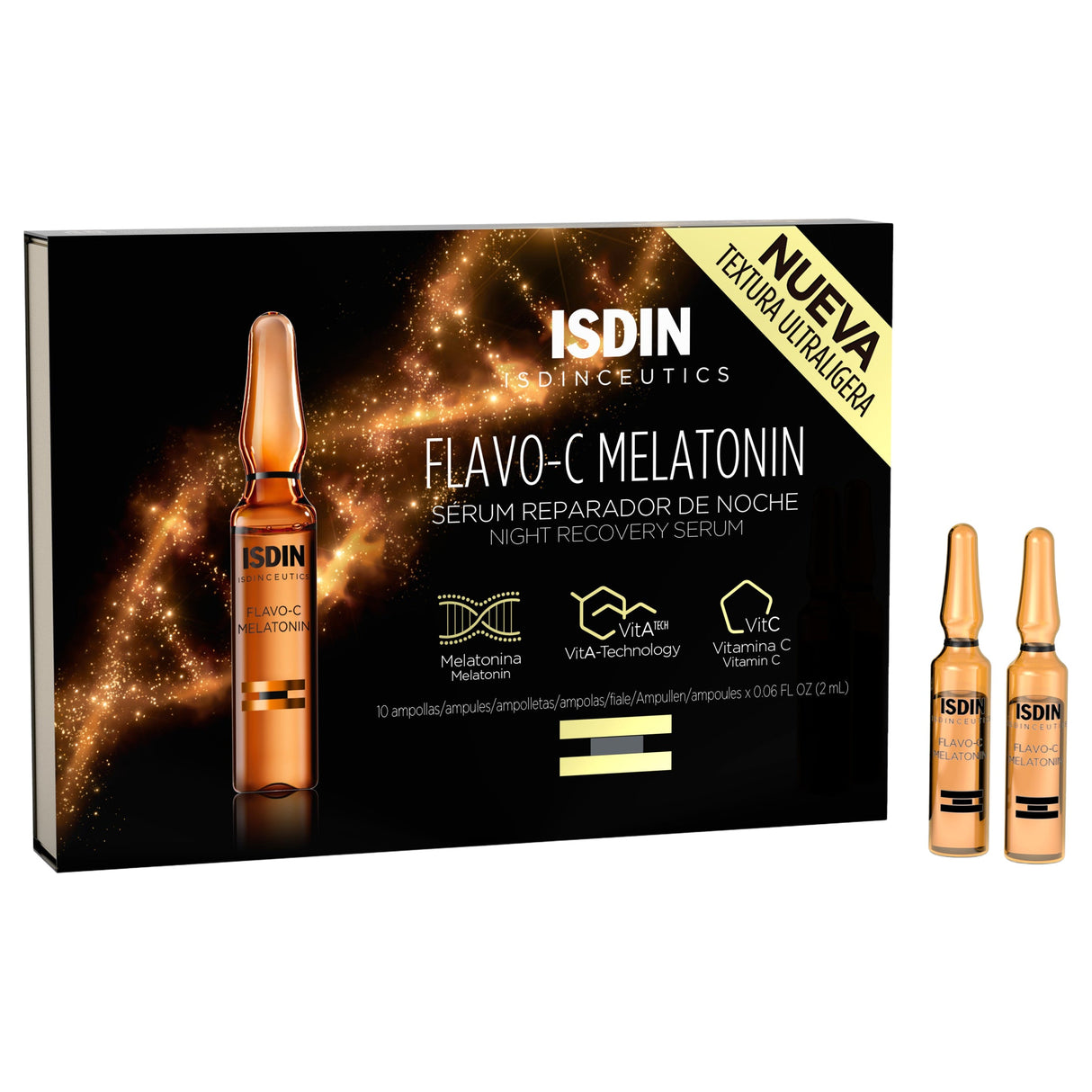 8429420138346-Isdinceutics Flavo-C Melatonina Noche Ampulas 10X2 Ml Isdin-1