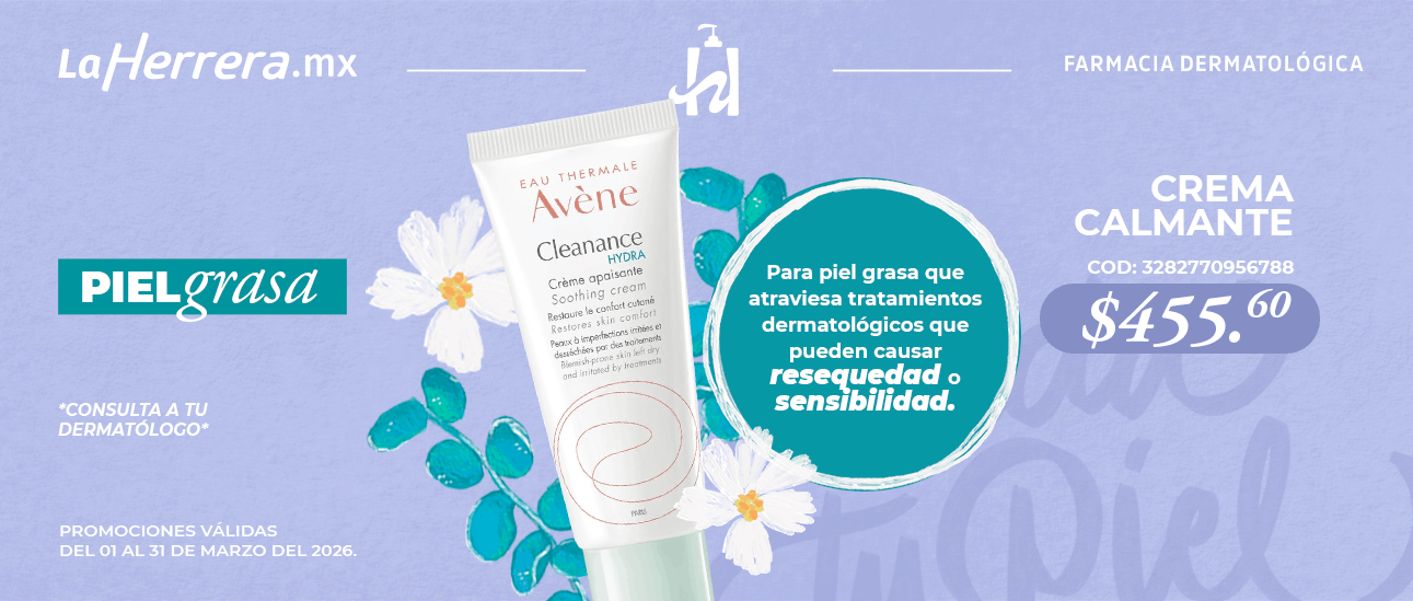 Promoción piel grasa, Crema calmante a 455.60