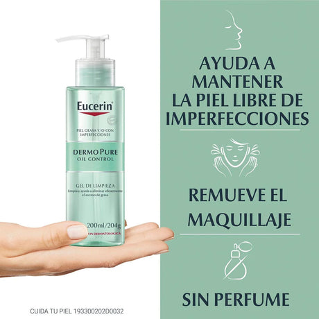 Dermopure Oil Control Gel Limpiador 200 Ml Eucerin