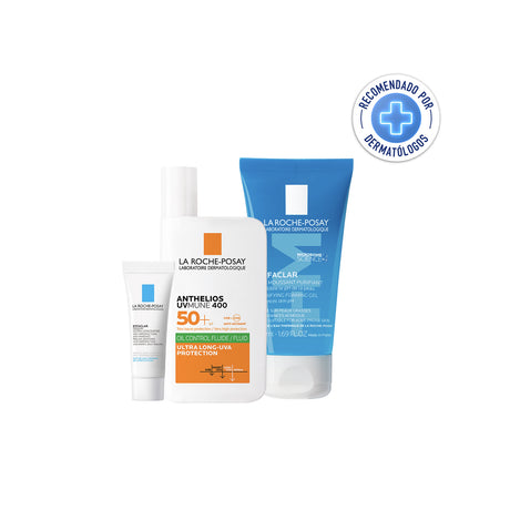 Kit-Anthelios Uve Mune 400 Fluido Oil Color 50+ 50Ml + Effaclar Moussant 50Ml + Effaclar Serum 3Ml - 7509552971507 - 2