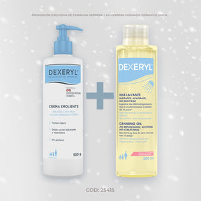 Kit A-Derma: Dexeryl 500G + Dermo Limpiador 200Ml
