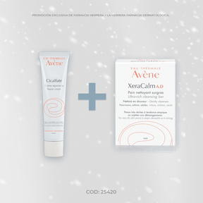 Kit Avene: Xeracalm Barra 100G + Cicalfate 40Ml