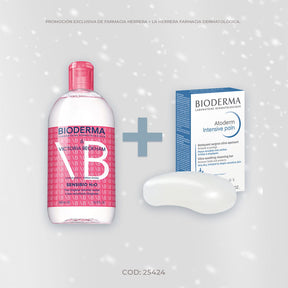 Kit Bioderma: Atoderm Barra 150G + Sensibio H2O 500Ml