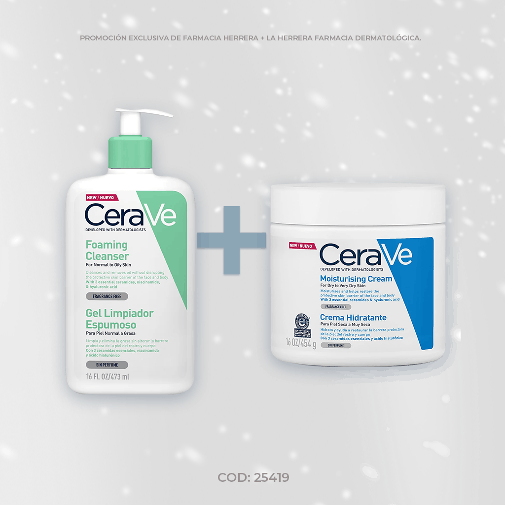 Kit Cerave: Limpiador 473Ml + Tarro 454G