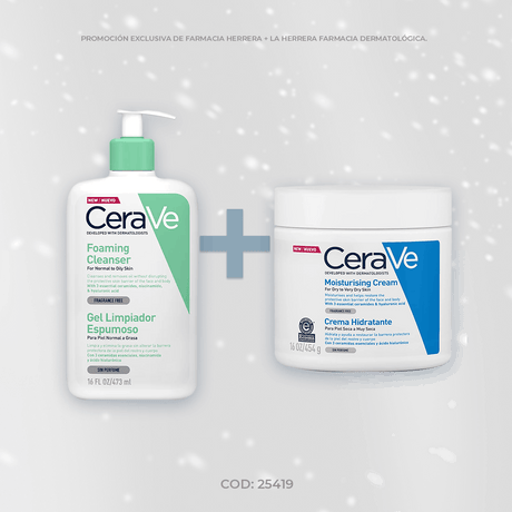 Kit Cerave: Limpiador 473Ml + Tarro 454G