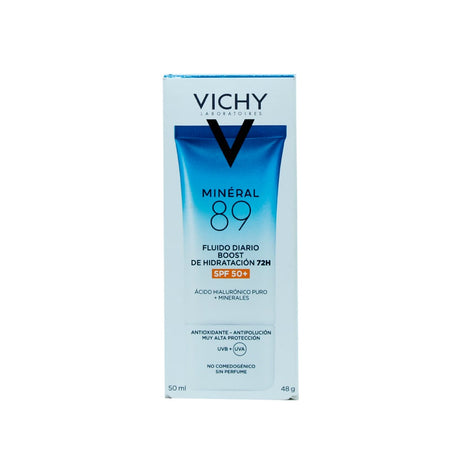 Mineral 89 Crema Uv Spf50+ 50Ml Fluido Diario Boost De Hidratacion Vichy 3337875895781