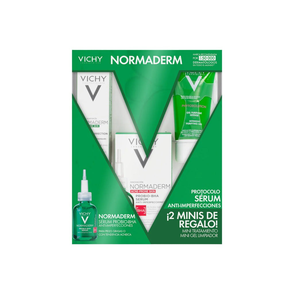 Kit-89 Mineral 50 Ml +Normaderm Serun Probio Bha 5 Ml + Dercos Anti-Caspa 30 Ml Vichy 7509552972122  - 1