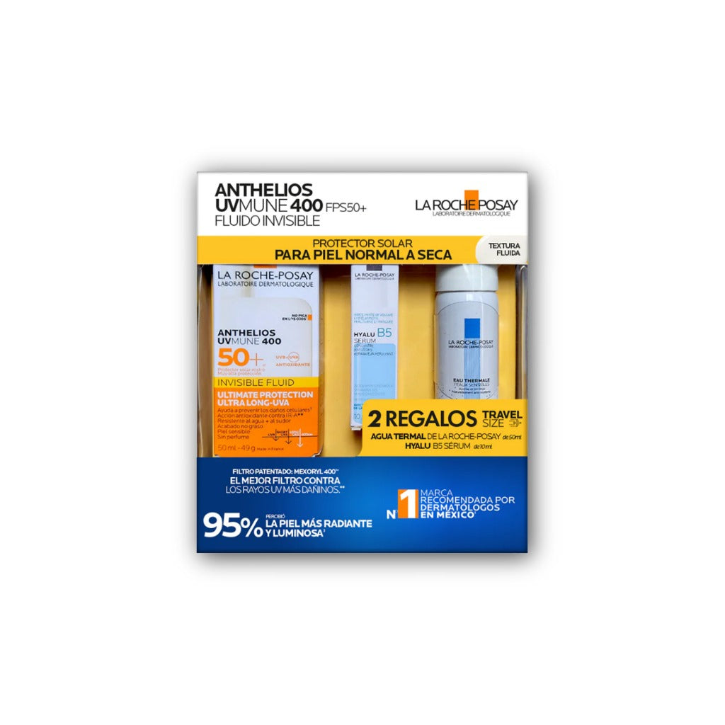 Kit Anthelios Uv Mune 50Ml+Hyalu B5 10Ml+Agua Termal 50Ml La Roche Posay 7509552972757  - 1