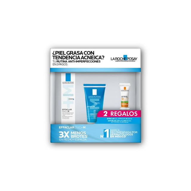 Kit Effaclar Mat 40Ml+Effaclar Moussant 50Ml+Anthelios Uvmune 3Ml La Roche Posay 7509552973808  - 1