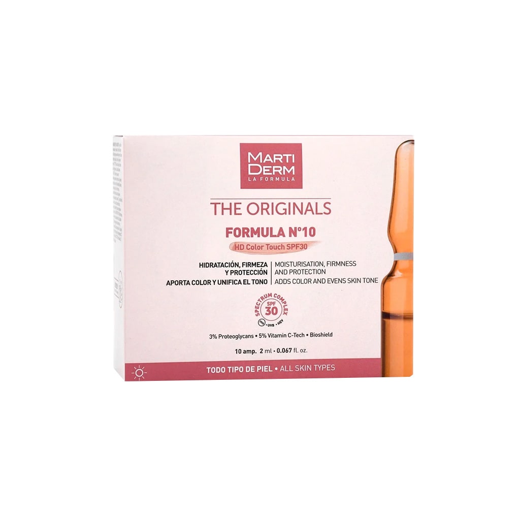 Martiderm Formula N.10 Hd Color Touch Spf30 10 Ampulas 8436589050525