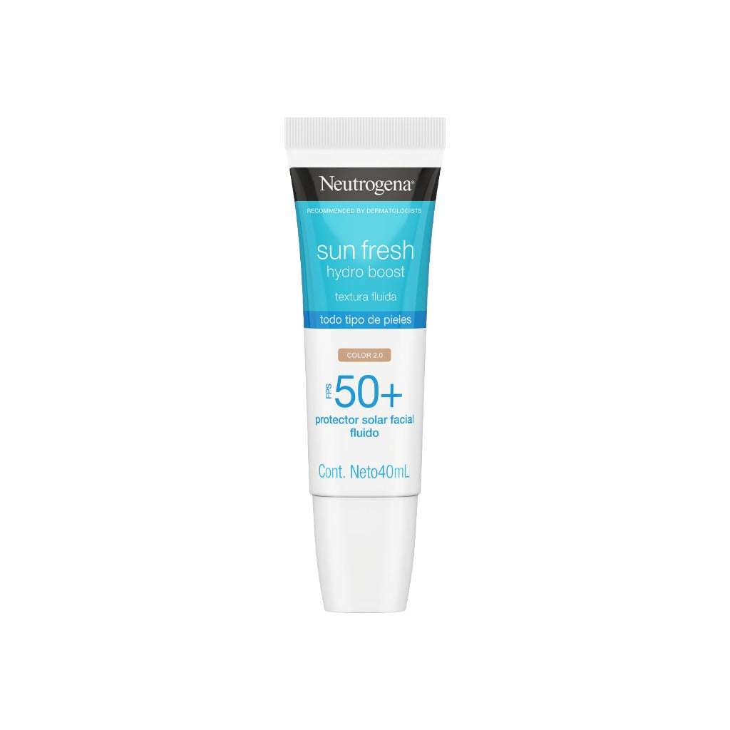 Protector Solar Facial 50+ Sun Fresh Hydro Boost 40 Ml Crema   Neutrogena 7891010256159  - 1